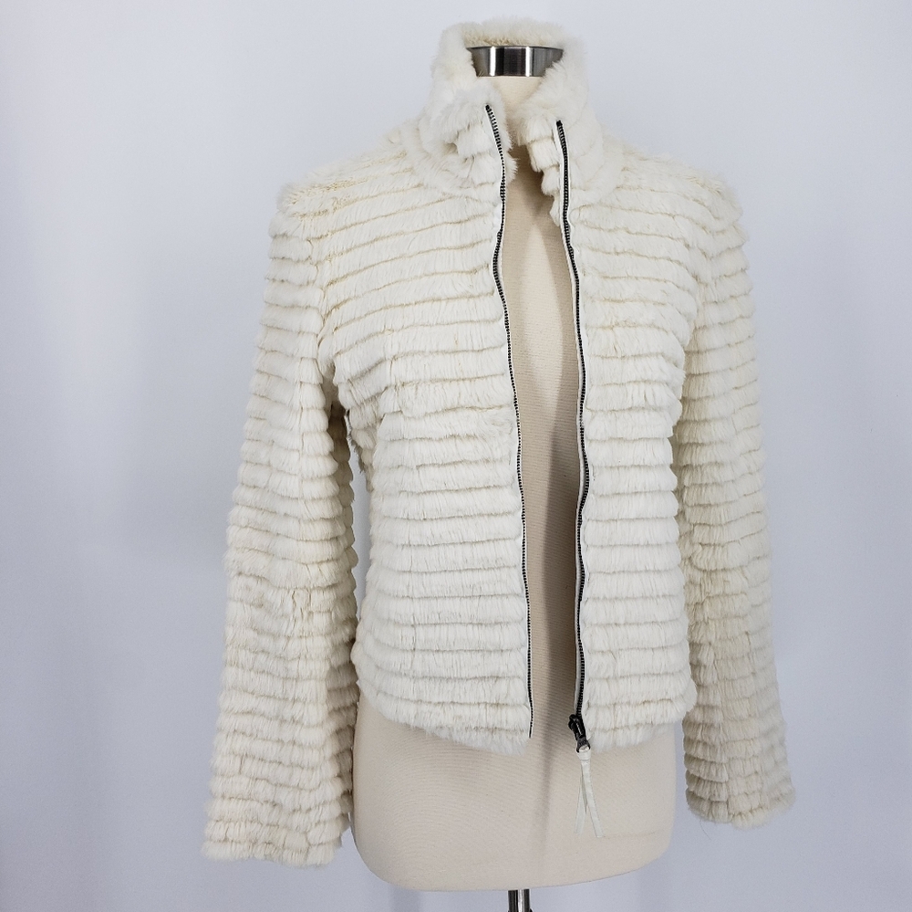 June Rabbit Fur Reversible Jacket - Picture 3 of 9